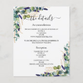 グリーンリーユーカリ結婚式プログラム詳細QR (正面)