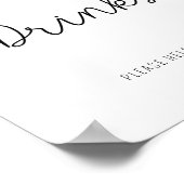 グリーンリーユーカリ – ドリンク ポスター (角)