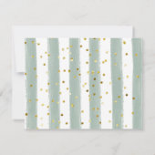 グリーンリーライオンベビーシャワーサンキューカード サンキューカード (裏面)