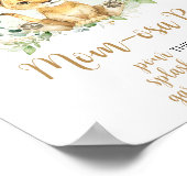 グリーンリーライオンベビーシャワーマママオサバー ポスター (角)