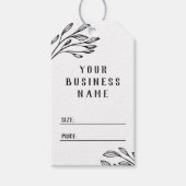 グリーンリーラインアートビジネス名ソーシャルメディア価格 ギフトタグ (正面)