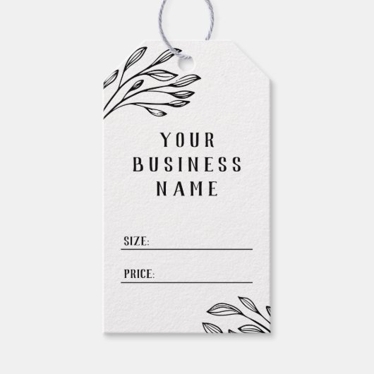 グリーンリーラインアートビジネス名ソーシャルメディア価格 ギフトタグ (正面)