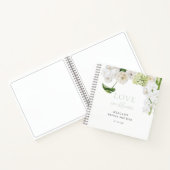 グリーンリーラブイン開花ブライダルシャワーゲストブック ノートブック (内部)
