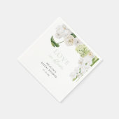 グリーンリーラブイン開花ブライダルシャワー スタンダードカクテルナプキン (角)