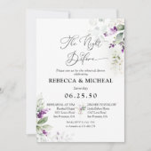 グリーンリーラベンダーリハーサルディナー招待状 招待状 (正面)