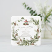 グリーンリーリースメリーリトルブライダルシャワー 招待状 (スタンド正面)