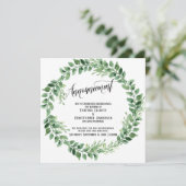 グリーンリーリース結婚が延期した発表 招待状 (スタンド正面)