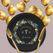 グリーンリーリースRN卒業パーティーデコール ペーパープレート