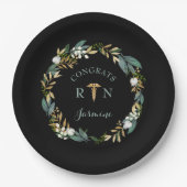 グリーンリーリースRN卒業パーティーデコール ペーパープレート (正面)