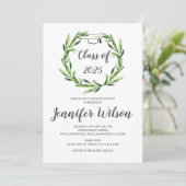 グリーンリーリーフリースグラッドキャップ卒業 招待状 (スタンド正面)