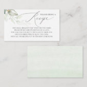 グリーンリーレシピを持って来てブライダルシャワー エンクロージャーカード (正面/裏面)