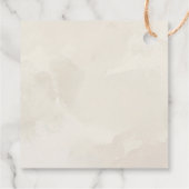 グリーンリーレッドベリークリスマスホリデーギフトラベル フェイバータグ (裏面)