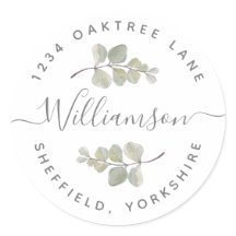 グリーンリー住所 シール