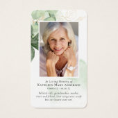 グリーンリー写真記念祈りの言葉カード (正面)