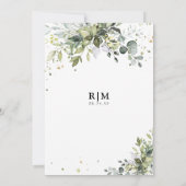 グリーンリー婚約パーティ招待状 招待状 (裏面)