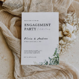 グリーンリー婚約パーティ結婚式招待状 招待状