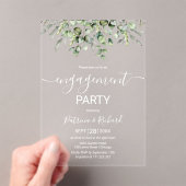 グリーンリー婚約パーティ アクリル招待状 (インサイチュ (ポータブル))