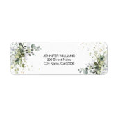 グリーンリー差出人住所 ラベル (正面)