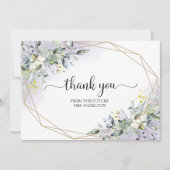 グリーンリー幾何ブライダルシャワーありがとう (正面)