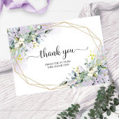 グリーンリー幾何ブライダルシャワーありがとう