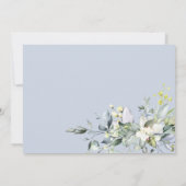 グリーンリー幾何学ブライダルシャワーサンキューポストカー (裏面)