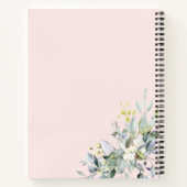 グリーンリー幾何学ブライダルシャワーレシピ本 ノートブック (裏面)