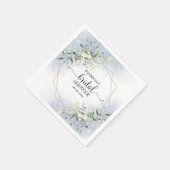 グリーンリー幾何学リースブライダルシャワー スタンダードカクテルナプキン (角)