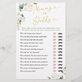 グリーンリー幾何学的ベビーイン開花Mommy or Addy