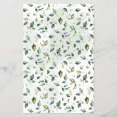 グリーンリー彼らは赤ちゃんシャワーのゲームカード チラシ (裏面)