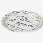 グリーンリー我々は婚約した婚約パーティ ペーパープレート (アングル)