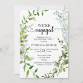 グリーンリー我々は婚約した婚約パーティ 招待状 (正面)