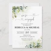 グリーンリー我々は婚約した招待状 招待状 (正面)