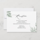 グリーンリー植物学葉披露宴 招待状 (正面)