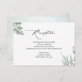 グリーンリー植物学葉披露宴 招待状