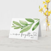 グリーンリー決して忘れ哀悼の意味のない悔やみや弔慰の悲しみ カード (黄色い花)