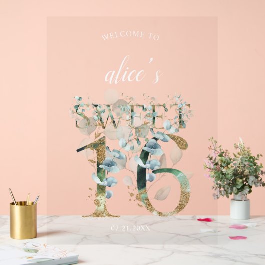 グリーンリー甘い16ウェルカムアクリルサイン アクリルサイン (ウェディング)