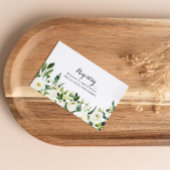 グリーンリー白秋フローラ結婚のギフト登録 エンクロージャーカード