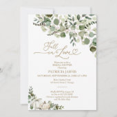 グリーンリー秋インラブブライダルシャワー 招待状 (正面)