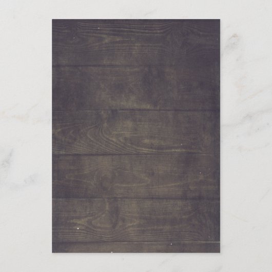 グリーンリー素朴カントリーウェディング情報ゲスト エンクロージャーカード (裏面)