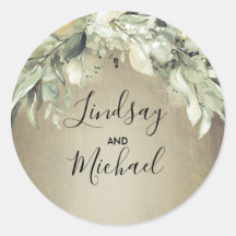 グリーンリー素朴カントリー結婚ウッド