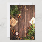 グリーンリー素朴カンパニークリスマスパーティの招待状 招待状 (裏面)