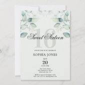 グリーンリー素朴スエレガント・スウィート16 招待状 (正面)
