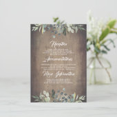 グリーンリー素朴ズ結婚インフォメーションゲスト エンクロージャーカード (スタンド正面)