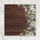 グリーンリー素朴フローラウッドブライダルシャワー フェイバータグ (裏面)