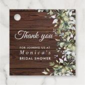 グリーンリー素朴フローラウッドブライダルシャワー フェイバータグ (正面)