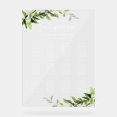 グリーンリー結婚のシーティングプラン12 アクリルサイン (正面)