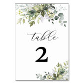 グリーンリー結婚のテーブル番号 テーブルナンバー (裏面)