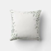 グリーンリー結婚のパーソナライズされた装飾用クッション クッション (裏面)