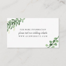 グリーンリー結婚の情報ウェブサイトカード エンクロージャーカード