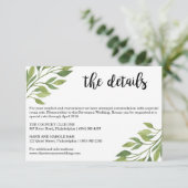 グリーンリー結婚の詳細はカードの植物体を挿入 エンクロージャーカード (スタンド正面)